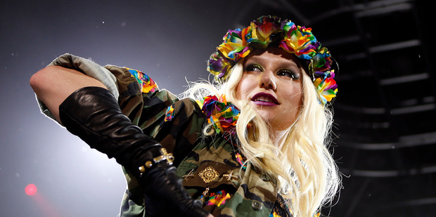 Ke$ha has admitted to drinking her own urine and smelling 'like a hobo'. Photo / Getty Images