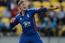 Joe Root of England celebrates dismissing Ross Taylor. Photo / Getty Images, 