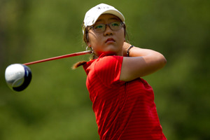World No 1 amateur Lyida Ko has won the New Zealand Women's Open at Clearwater Golf Course in Christchurch today to claim her third professional tournament win. Photo / Getty Images.