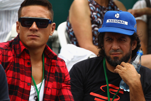 Sonny Bill Williams (L) and his manager Khoder Nasser (R). Photo / Getty Images.