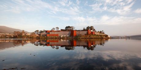 The spectacular Museum of Old and New Art (Mona) in Tasmania is dug down three massive floors into sandstone and rock. Photo / Supplied
