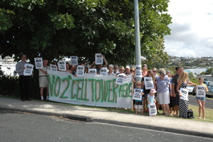 Residents of Stanmore Bay Rd are up in arms over plans to erect a cellphone pole in their street. Photo / Brett Phibbs