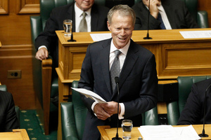 Lockwood Smith, delivering his valedictory speech, says his biggest regret is voting against homosexual law reform in 1986. Photo / Mark Mitchell