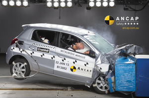 The Mirage scored solid results across all safety tests by the Australasian New Car Assessment Program. Photo / Supplied