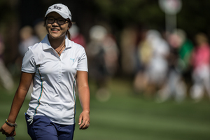 Lydia Ko set a course record during her first round at Royal Canberra. Photo / ALPG