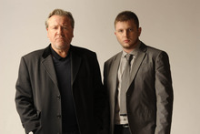 Plan B (Ben Drew) and Ray Winstone in the film version of The Sweeney. Photo / Supplied