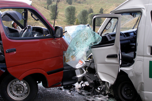 The scene of today's head on collision. Photo / Supplied