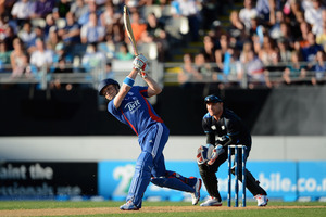 Luke Wright of England bats during the T20 International between New Zealand and England at Eden Park. Photo / Getty Images