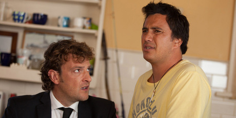 Oliver Driver and Tammy Davis play unlikely brothers in Sunny Skies. Photo / Supplied