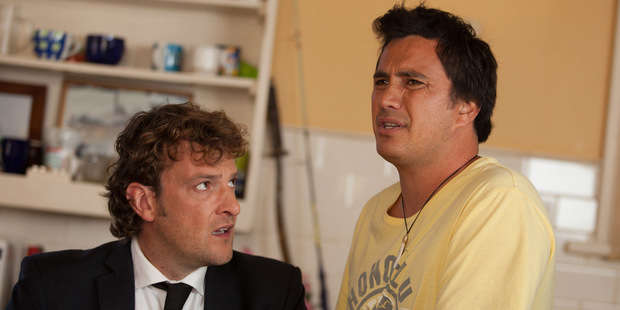 Oliver Driver and Tammy Davis play unlikely brothers in Sunny Skies. Photo / Supplied