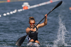 Lisa Carrington, who won gold at the London Olympics, is a favourite to take home the Sportswoman of the Year award. Photo / Brett Phibbs