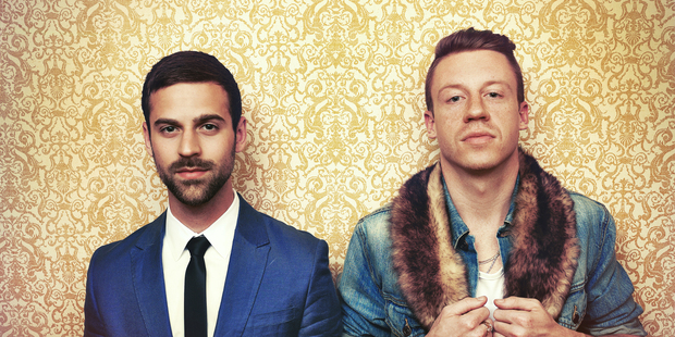 Rapper Macklemore, right, and music producer Ryan Lewis. Photo / Supplied
