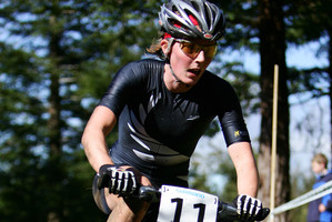New Zealand's Rosara Joseph in action in the 2006 Mountain Bike World Championships in Rotorua. Photo / NZPA