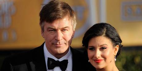 Alec Baldwin and Hilaria Thomas at the Screen Actors Guild awards. Photo/AP