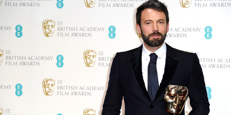 Ben Affleck with his Bafta for best film for Argo. Photo/AP