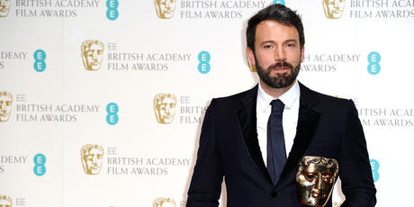 Ben Affleck with his Bafta for best film. Photo/AP