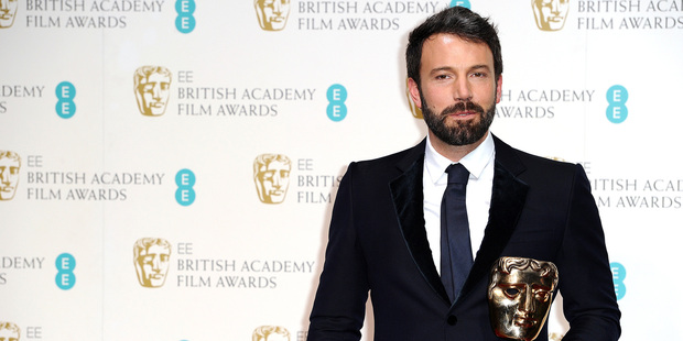 Ben Affleck with his Bafta for best film. Photo/AP