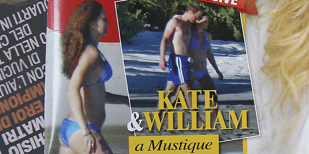 Images of a pregnant Kate Middleton first ran on the cover of Chi magazine. Photo / AP