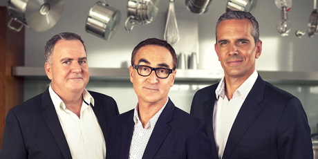 Masterchef judges Simon Gault, Ray McVinnie and Josh Emett. Photo/supplied