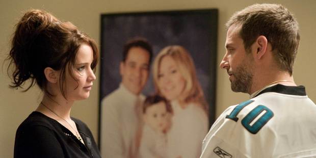 Jennifer Lawrence and Bradley Cooper in Silver Linings Playbook. Photo/supplied