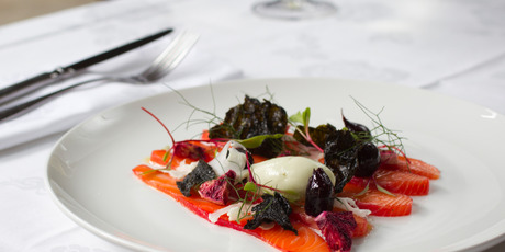 The Gravlax salmon dish from Tribeca in Parnell. Photo / Greg Bowker