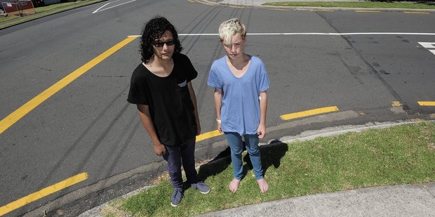 Peter Nicholas (L) and Matt Way (R) were attacked by a group of older teens. Photo / George Novak