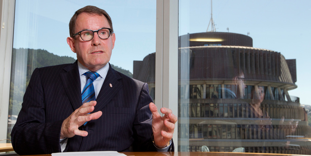 John Banks in Parliament cuts a lonely figure, wounded and discredited by the Dotcom debacle. Photo / Mark Mitchell