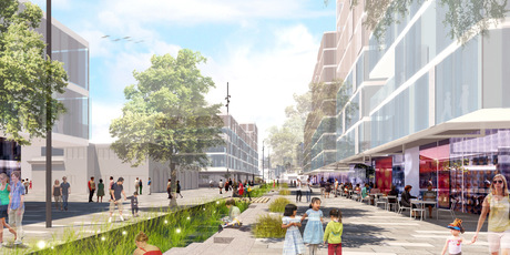The Wynyard Quarter development could take up more than 40,000sq m of waterfront land. Photo / Supplied