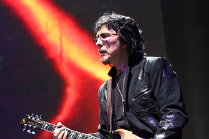 Tony Iommi of Black Sabbath performs at the Lollapalooza festival in Chicago's Grant Park. Photo / AP