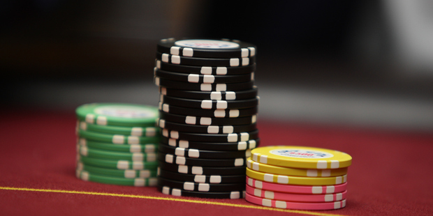 Inside the poker room at the Sky City Casino in Auckland. Photo / Sandra Mu
