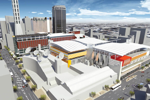 An artists impression of the proposed Convention centre for Auckland. Photo / Supplied
