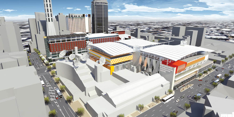 An artist's impression of the proposed convention centre for Auckland. Photo / Supplied
