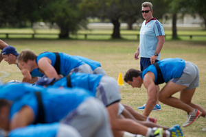 The players have heard John Kirwan's bark and some even his bite. Photo / Greg Bowker