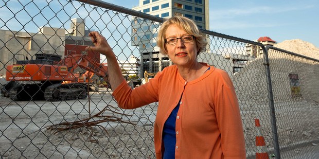 Amanda Cropp has managed to find some positives in the aftermath of the 2011 quake. Photo / Martin Hunter