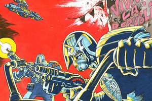 Rufus Dayglo's cover graphic for Judge Dredd "megazine''. Photo / Supplied