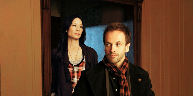 Lucy Liu and Jonny Lee Miller in Elementary. Photo / Supplied