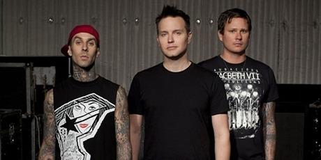 Travis Barker, left, Mark Hoppus and Tom DeLonge of Blink-182. Photo/supplied