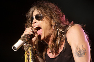 Aerosmith's Steven Tyler says he wanted to come to New Zealand after hearing good things from his daughter, Liv. Photo / AP