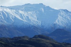 A bright light was seen descending behind Treble Cone. Photo / Otago Daily Times