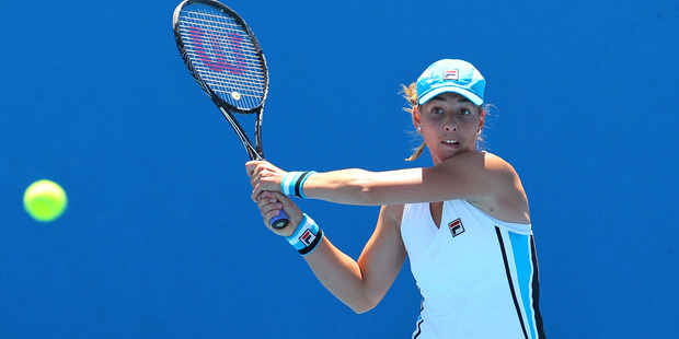 Marina Erakovic has finally broken through on the women's tennis circuit, winning the Memphis WTA tournament this afternoon. Photo / Getty Images.