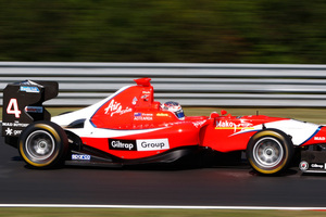 New Zealand's Mitch Evans was the fastest rookie driver and broke into the top 10 on the third and final day of GP2 testing at the Jerez circuit in Southern Spain overnight. Photo / Getty Images.