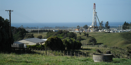 Fracking may be used at some of the 83 wells at Tikorangi, an area of prime dairying land and lifestyle blocks in Taranaki. Photo / Paul Charman