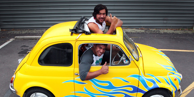 The car is passed each week to a squad member who commits the greatest gaffe. Photo / Doug Sherring