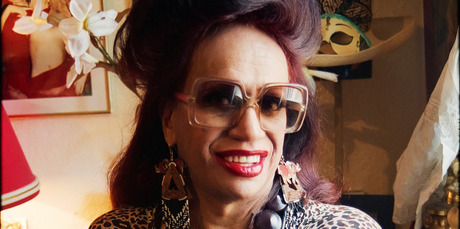 Carmen Rupe at home in Sydney. Photo / Jack Body