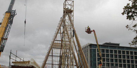 The Transitional 'Cardboard' Cathedral in Christchurch. Photo / The Star