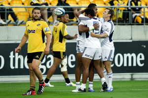 The round two Super Rugby match between the Hurricanes and the Blues. Photo / Getty Images