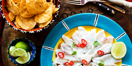 Nici Wick's fresh Mexican cerviche dish. Photo / Babiche Martens