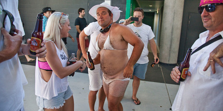 Fans forked out for the match just to be booted from Eden Park. Photo / Neville Marriner
