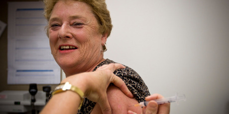 Singleton was one of the 612,376 people who received a free flu jab courtesy of the Government last year. Photo / Michael Craig