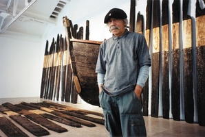 Artist Ralph Hotere. Photo / Marti Friedlander